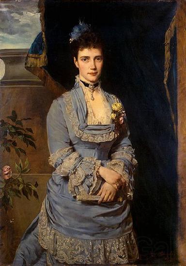 Heinrich von Angeli Portrait of Grand Duchess Maria Fiodorovna Norge oil painting art